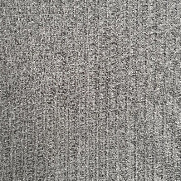 Chaser‎ Long Sleeve Waffle Thermal Tunic Sweater Top, Black, Medium - Picture 8 of 9